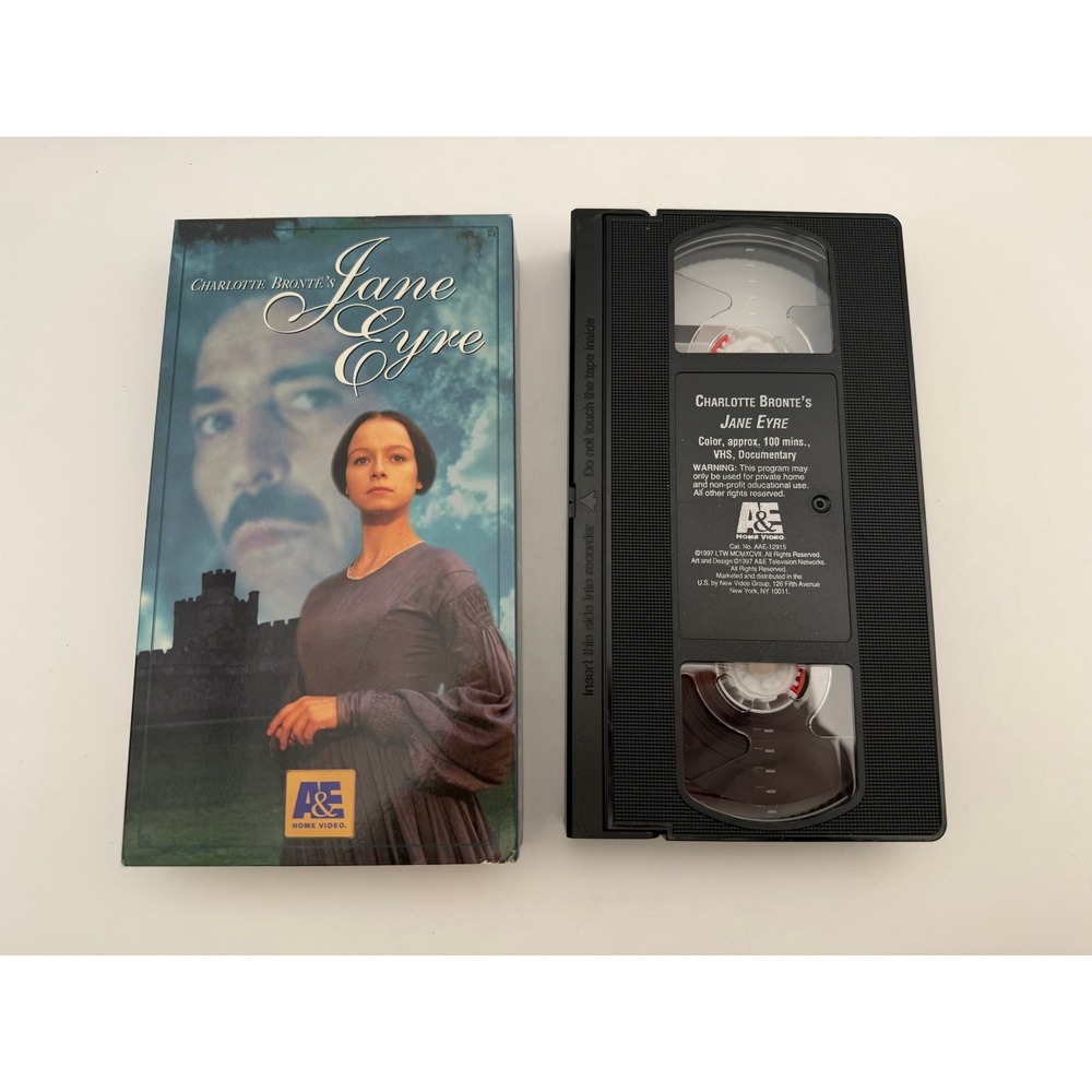 Charlotte Bronte Jane Eyre VHS 1997 A&E Home Video Samantha Morton Ciaran Hinds